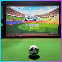 Équipement d'entraînement de football de simulation compétitif pour salle de sport, divertissement interactif intelligent intérieur/extérieur