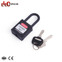 Cadenas de sécurité 2026 Elecpopular haute sécurité avec anse isolée en nylon, multicolore, à roulement à billes, avec clé thermolaquée