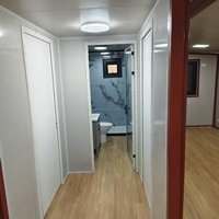 Maisons conteneurs économiques, extensibles, respirantes, certifiées ISO 9001, 20 pieds, 40 pieds, mobiles, modulaires, en panneaux sandwich, appartement, mini-maison