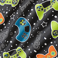 Couverture douillette en polaire tricotée 100 % polyester, qui brille dans le noir, motif étoiles et lune, pour enfants (garçons et filles), cadeau, usine GRS