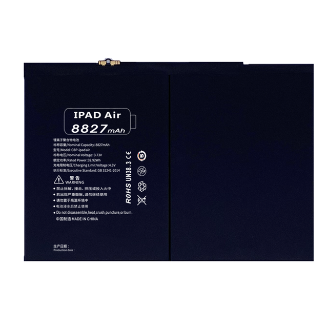 Replacement Battery for I Pad 5/Air A1474 A1475 A1822 A1823 A1893 A1954 1S2P 3.73V 8827mAh Supply