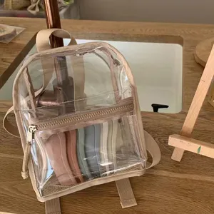 2023 new Hot Selling Plastic Kids School Bags Transparent PVC Backpack Korean Version Backpack