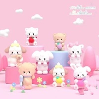 Nouvelle série Mikko Qimeng – Boîte mystère en PVC, figurine tendance, adorable lapin et chat, ornement, cadeau idéal pour les filles