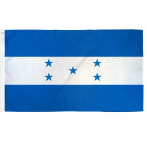 Bandera nacional del <span class=keywords><strong>país</strong></span> de Honduras 3x5 'u <span class=keywords><strong>otro</strong></span> tamaño Banderas de poliéster personalizadas Bandera blanca azul 5 estrellas - Product Image 2
