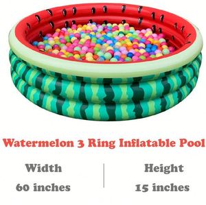 Piscine gonflable en PVC pour bébés, motif pastèque de dessin animé, pour intérieur, avec logo personnalisé - Product Image 2
