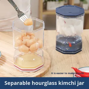 Tarro de encurtidos separable al por mayor con diseño moderno, sellado para fermentación, tipo relleno, estilo coreano, para el hogar - Product Image 2