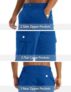 Fabricants de vêtements Pantalons de travail d'été pour hommes personnalisés Pantalons cargo, Shorts de pêche de randonnée pour hommes, Shorts d'extérieur Tac <span class=keywords><strong>Tical</strong></span> OEM - Product Image 3