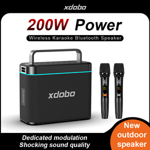 Xdobo USB/TF/AUX Strong Bass portatile Home Theater Subwoofer Party Stereo altoparlante Wireless Karaoke <span class=keywords><strong>verità</strong></span> 200W all'aperto - Product Image 4