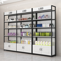 Estante de Exhibición Multiusos Moderno, Duradero y Portátil para Salón de Belleza, Salón de Uñas y Barbería, con Múltiples Espacios de Almacenamiento