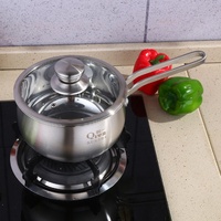 Marmite à soupe universelle en acier inoxydable 304, style chinois, double fond, épaissie, avec poignée unique, pour usage domestique