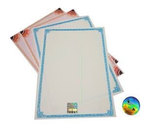 Certificado de <span class=keywords><strong>documento</strong></span> A4 DE SEGURIDAD Estampado en caliente Holograma Marca de agua Impresión offset <span class=keywords><strong>Documento</strong></span> de diploma - Product Image 1