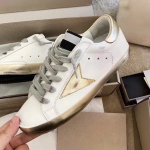 New Style Large Size 46 Designer Men's Genuine <b>Leather</b> Sports Shoes with Lace Golden Old Famous Star <b>Sneakers</b> for Women for Wint - Product Image 4