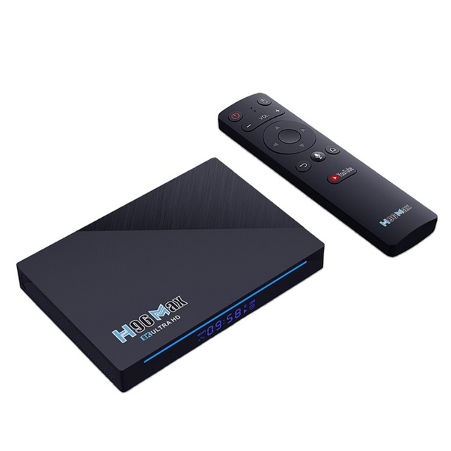 Hot Selling 4GB RAM 64G ROM OTT Tv Box 1giga Type Ethernet 8k Tv Box Android 11.0 Tv Box H96 MAX