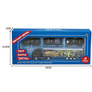 Jouet voiture <span class=keywords><strong>militaire</strong></span> pour enfant, ensemble de jeu en métal, moulé sous pression, emballage mixte, 2 jeux - Product Image 1