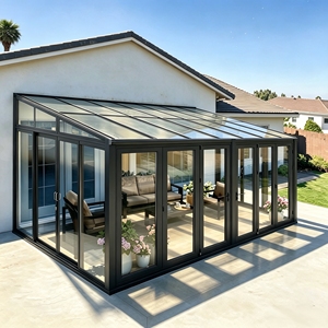 Veranda Moderna in Lega di Alluminio di Alta Qualità, Vetro Temperato Doppio, Facile Installazione, per Cortile e Fattoria, Direttamente dalla Fabbrica - Product Image 2