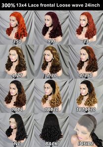 Vague lâche 13x4 Transparent Lace Front Bob Perruque Perruques de Cheveux Humains 300 <span class=keywords><strong>Dentisy</strong></span> Long Lâche Curl Wave Lace Frontal Bob Perruques Pour Les Femmes - Product Image 6