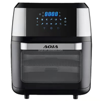 Four à convection et friteuse à air chaud AOJA 12L 1800W avec écran LCD, fonctions de cuisson, rôtissage et friture, sans huile, garantie 1 an