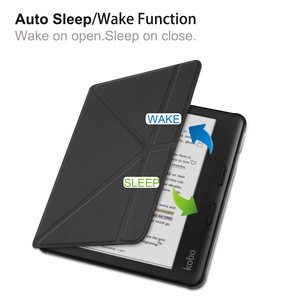 Funda para Kobo Libra Color, ángulos ajustables PU cuero Auto Wake/Sleep Flip funda protectora para Kobo Libra Color 7 "<span class=keywords><strong>EReader</strong></span> - Product Image 2