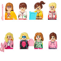 Bloques de Construcción Moc, Mini Figuras de Acción, Regalos para Fiestas Infantiles, Juego de Juguetes de Ladrillos