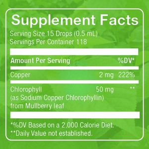 Gocce di liquido clorofilla di vendita calda sostengono la salute del fegato intestino pulito e deodorante pH bilanciato e integratore per la salute della pelle - Product Image 3