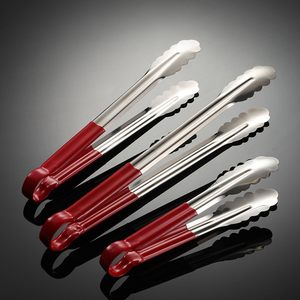 Pinze per alimenti in acciaio inossidabile in Silicone clip per Barbecue resistenti al calore pinze per Barbecue da cucina 4005096 - Product Image 3