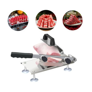 Nueva Rebanadora Manual de Carne de Acero Inoxidable, Cortadora Horizontal de Tocino, Cuchillo de Carnicero Portátil de Alta Eficiencia para Cocina Doméstica - Product Image 1