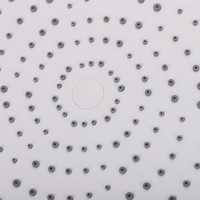 Pommeau de douche suspendu TPR personnalisé, finition chromée, sortie unique, design léger, anti-éclaboussures, pour hôtels et salles de bain