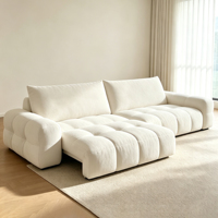 Canapé-lit électrique élégant en tissu, canapé-lit luxueux à télécommande, design moderne, canapé-lit pour salon, canapés nuage pour la maison