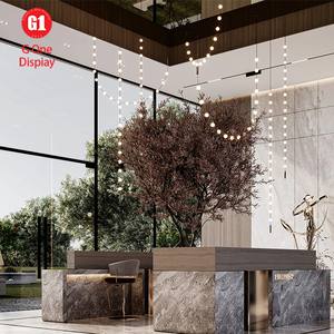 Mobilier d'intérieur sophistiqué pour hôtels : Étagères métalliques sur mesure, bureaux de réception en bois et meubles de présentation d'œuvres d'art modernes - Product Image 6