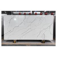 Pierre artificielle de qualité de vente chaude 6-30mm épaisseur feuille de marbre de Surface solide acrylique pour comptoir de cuisine