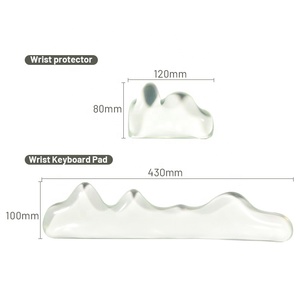 Set Tappetino Mouse Trasparente Anime Gaming con Poggiapolsi in Gel Silicone TPU, Grande Formato Disponibile - Product Image 6