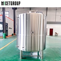 3000L 5000L 6000L Réservoir de stockage d'eau liquide bière lait personnalisé Réservoirs isolés en acier inoxydable avec pression