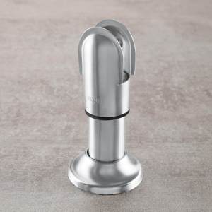 Accessoires de quincaillerie <span class=keywords><strong>pour</strong></span> cloisons de toilettes publiques : Ensemble de base de support de charnière de verrouillage à indicateur en acier inoxydable 304 - Product Image 4
