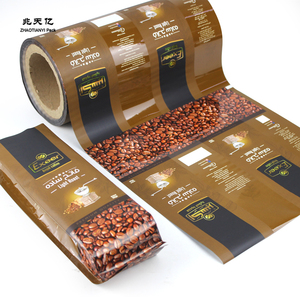 Rollo de película de plástico de grado alimenticio para café, bolsas de piruletas para aperitivos, rollo de película de embalaje laminado de plástico flexible impreso personalizado - Product Image 4