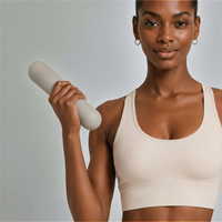 Haltères en silicone de 1,5 kg, poids de Pilates, poignées en néoprène, poids libres pour les bras, entraînement corporel, salle de sport à domicile