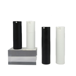 30ml 50ml Matte Black White PP Vacuum Airless Pump <b>Bottles</b> Container Cosmetic Emulsion Plastic Cleanser <b>Bottle</b> With Pump - Product Image 4