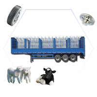 Prix usine Haute Qualité 3 Essieux Chargement Agricole Cargo Transport Clôture Semi Remorque