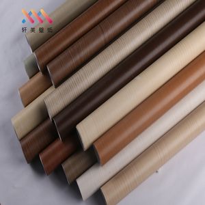 Carta a contatto con venature del legno naturale autoadesiva in PVC armadi da cucina ripiano per cassetto fodera per carta da parati Stick pellicola decorativa per - Product Image 1