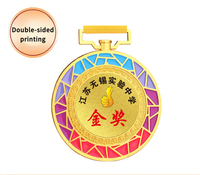 Médaille rotative gravée en 3D en or personnalisée Plaque de récompense en métal creux Logo personnalisé Médaille pour événement sportif Cérémonie