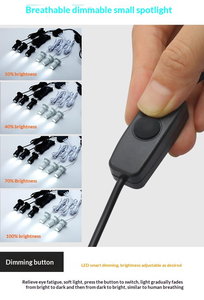 Lampu Sorot LED Kecil 1W USB Langsung dari Pabrik, Dapat Diredupkan, untuk Etalase Perhiasan, Lemari Koleksi, Pesanan Grosir - Product Image 3