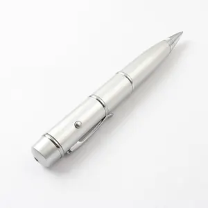 Metal mini pormo usb pen drivers engraving drill pen usb ball point with laser 16GB 32GB 64GB office use