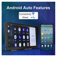 Navigateur GPS portable 9 pouces avec lien miroir, lecteur MP5, écran tactile sans fil, CarPlay pour Android Auto, prise en charge du Bluetooth, radio FM