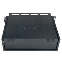Kotak Terminal SC LC Tipe Drawer Rak 19 inci 12 24 Core 48 96 Port, Frame Distribusi Fiber Optik, Panel Patch Fiber Optik