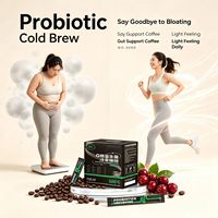 Café instantané probiotique à froid doux, sans sucre ni gras, marque distributeur, qualité supérieure, sain, approvisionnement direct usine, soutien aux petites entreprises
