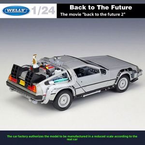 Modè<span class=keywords><strong>le</strong></span> de <span class=keywords><strong>voiture</strong></span> DeLorean en alliage moulé sous pression à l'échelle 1:24, inspiré de <span class=keywords><strong>la</strong></span> série À l'avenir, avec portes ouvrantes, contrô<span class=keywords><strong>le</strong></span> de <span class=keywords><strong>la</strong></span> force, dans un coffret cadeau coloré - Product Image 3