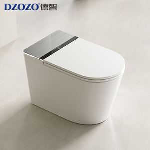 S027 Inodoro <span class=keywords><strong>Con</strong></span> Sensor Baño Inodoro Asiento de inodoro <span class=keywords><strong>con</strong></span> calefacción inteligente Cerámica S Trap Siphonic Inodoro portátil de lujo - Product Image 2