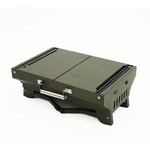 Barbecue portable en acier inoxydable, personnalisé en usine, pour le camping en plein air et la cuisson au charbon de bois - Product Image 2