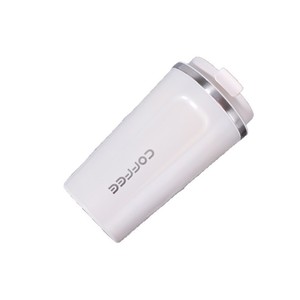 Stainless Steel Insulated Mug 304 Flip Top Direct Drink Portable Travel Coffee Cup Black White Blue Green Pink - Product Image 2