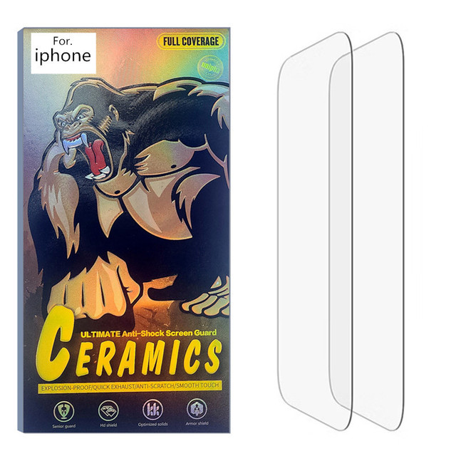 Tempered Glass Screen Protector 2.5D for 18 Pro Max 17 Pro for Air-Black Edge Free Anti-Scratch Film