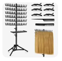 JN New Portable Wig <b>Stand</b>, Wig Braiding <b>Stand</b>, Floor-Standing Extendable Braiding <b>Stand</b>, Hair Salon Braiding, Factory Wholesale - Product Image 6
